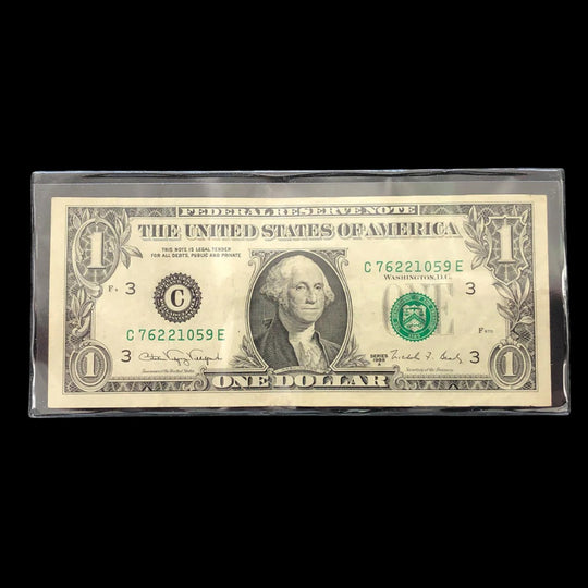 1988-A $1 Federal Reserve Note Error Note Offset Printing Error (VF)