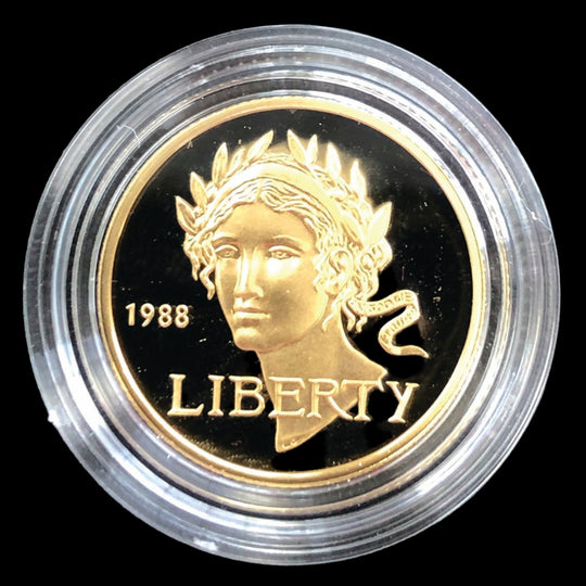 1988-W Gold $5 Commemorative Olympic Proof (Capsule Only)