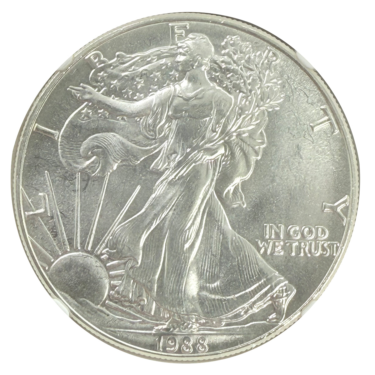 1988 1 oz American Silver Eagle NGC MS69
