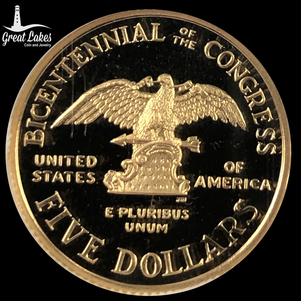 1989-W $5 Congress Commemorative Gold NGC PF 70 Ultra Cameo