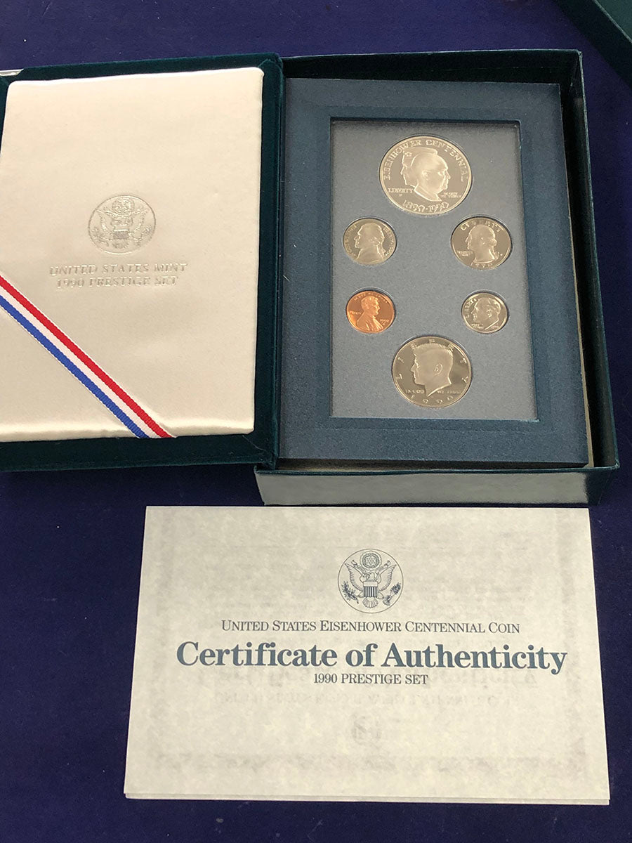 1990 U.S. Mint Prestige Proof Set (With Box &amp; CoA)