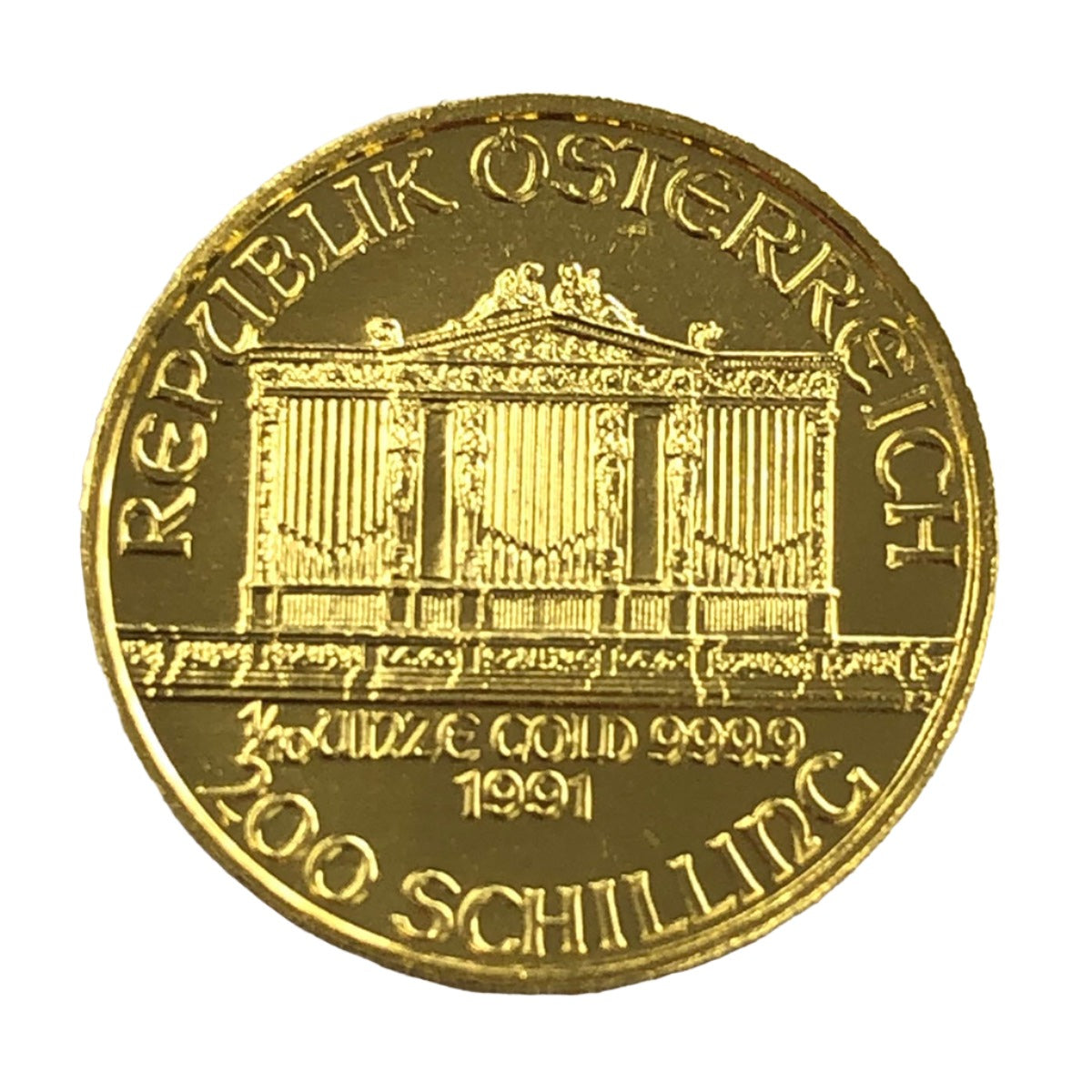 1991 Austrian 1/10 oz Gold Philharmonic