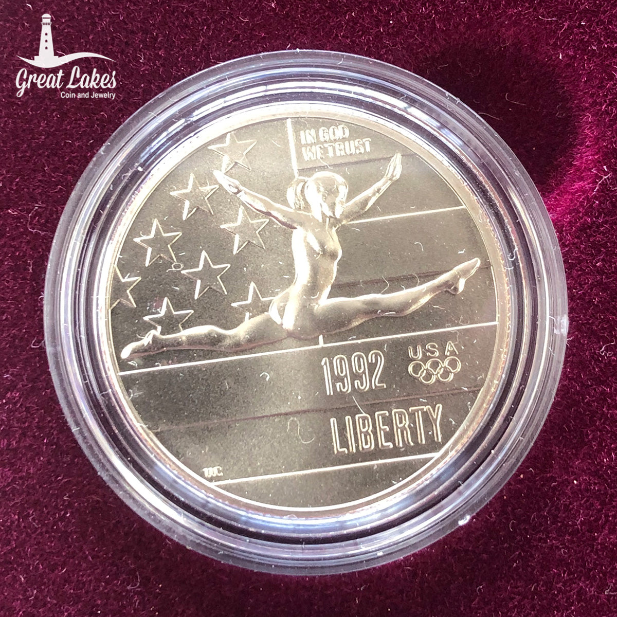 1992 Two Piece U.S. Olympic Commemorative Uncirculated Set (With Box & CoA)