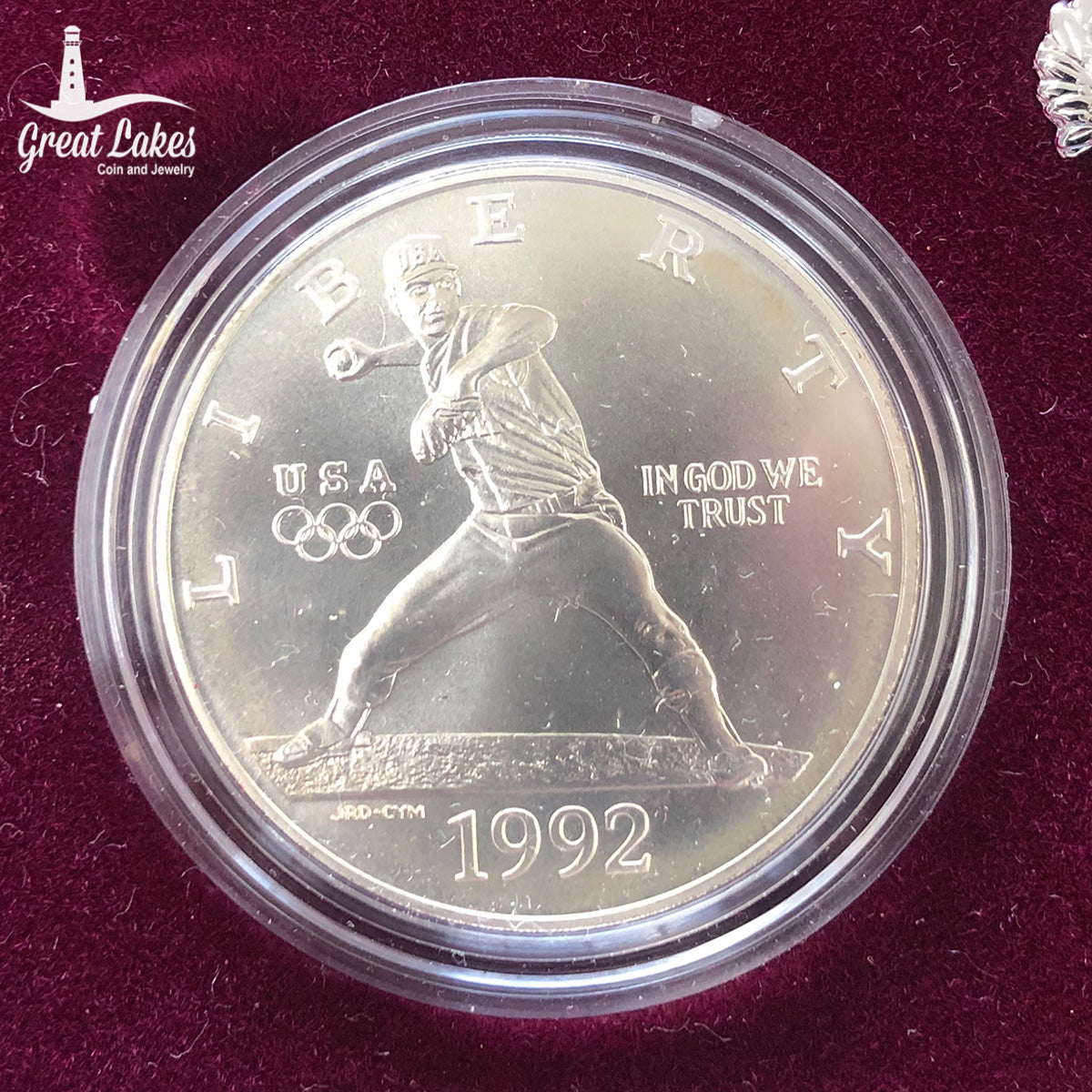 1992 Two Piece U.S. Olympic Commemorative Uncirculated Set (With Box & CoA)