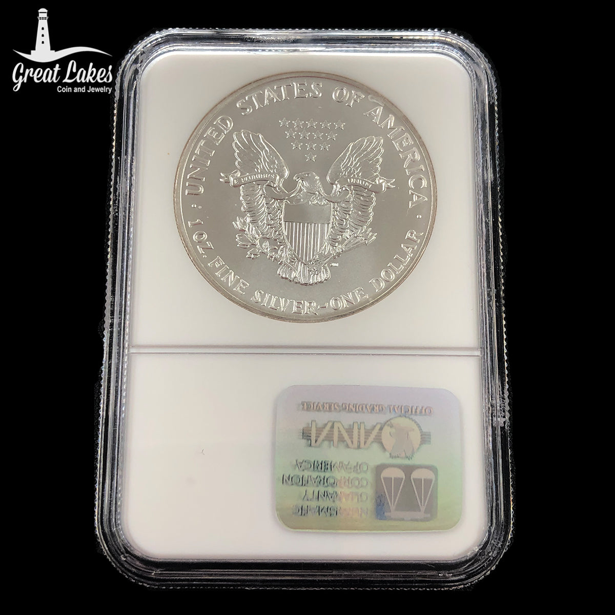 1992 1 oz American Silver Eagle NGC MS69