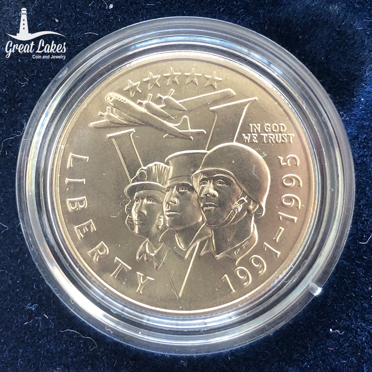 1991-1995 Two Coin World War II Uncirculated Set (With Box & CoA)