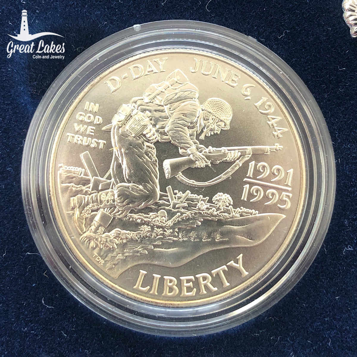 1991-1995 Two Coin World War II Uncirculated Set (With Box & CoA)