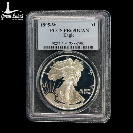 1995-W Proof 1 oz American Silver Eagle PCGS PR69 DCAM