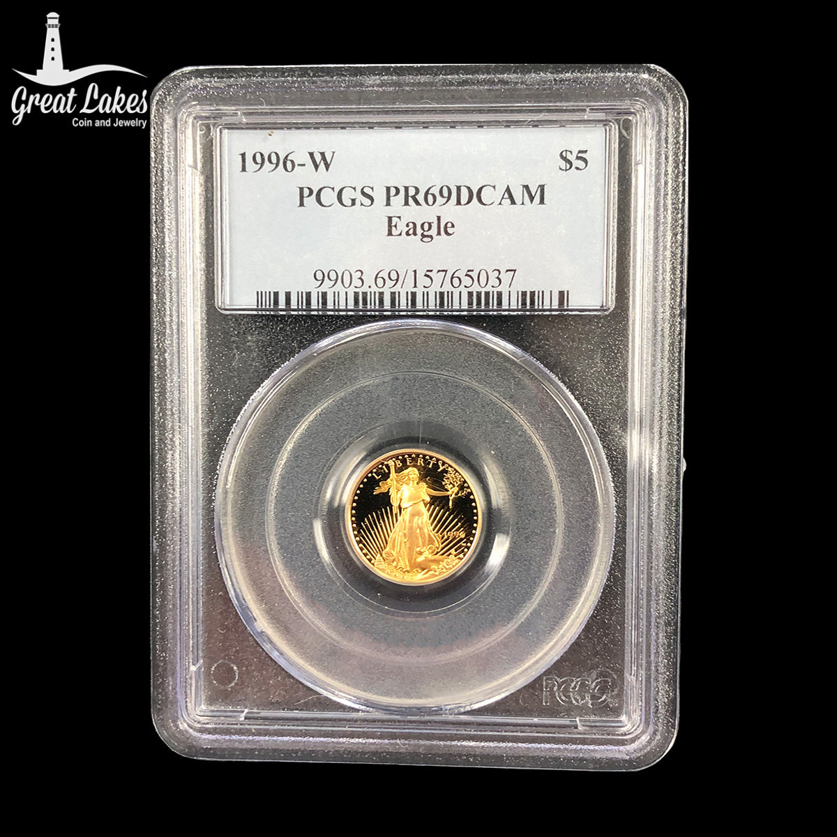 1996-W $5 American Gold Eagle PCGS PR69 DCAM