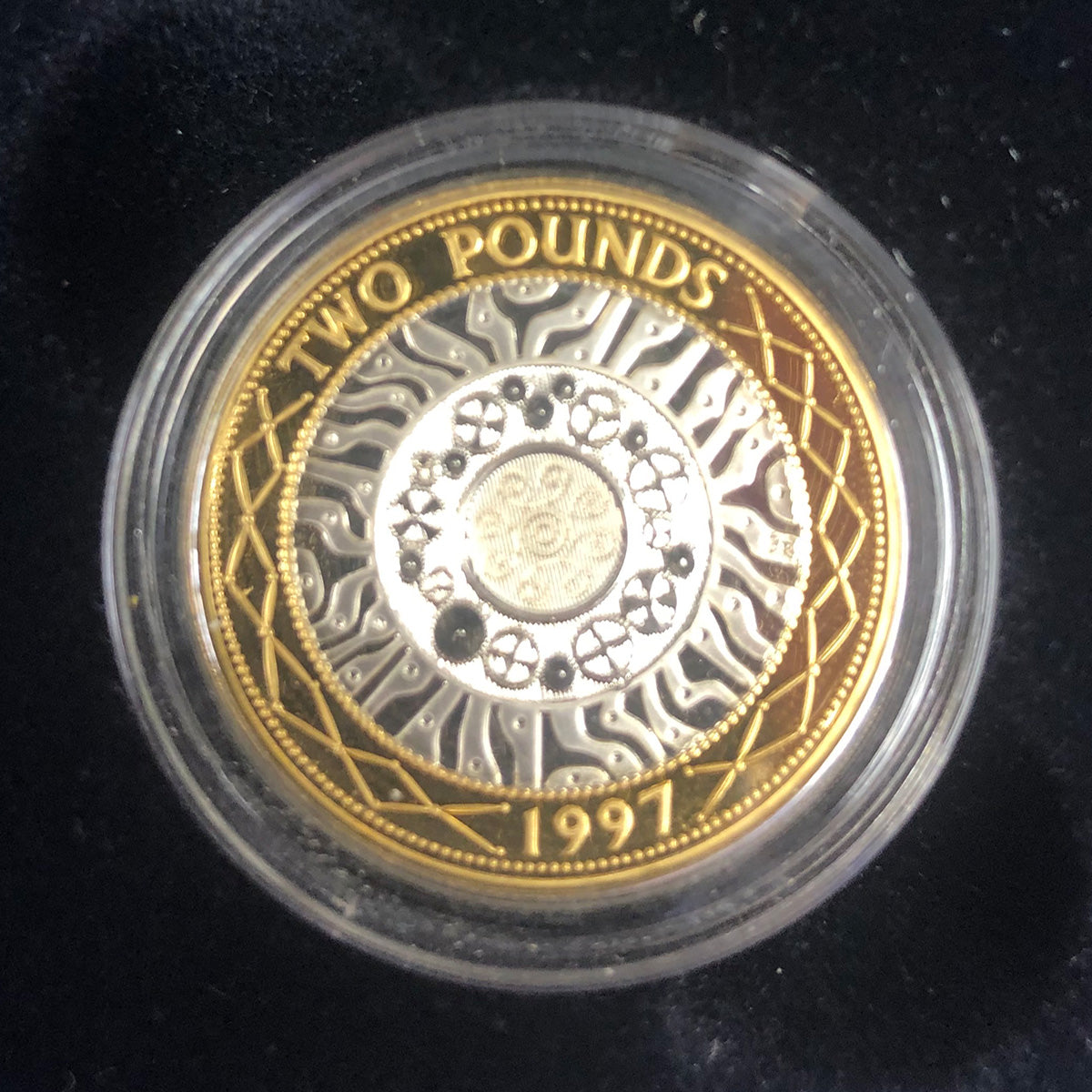 1997 British Proof 2 Pound Silver Coin (With Box & CoA)