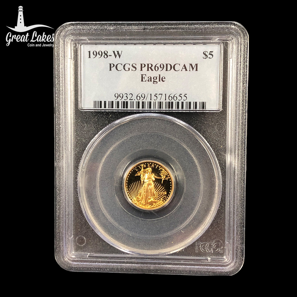 1998-W $5 American Gold Eagle PCGS PR69 DCAM