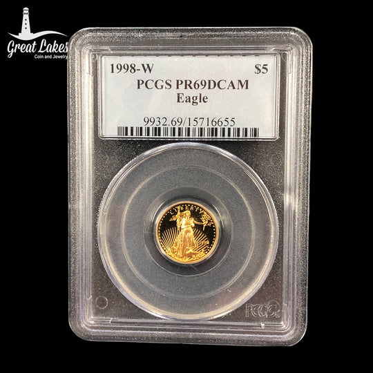 1998-W $5 American Gold Eagle PCGS PR69 DCAM