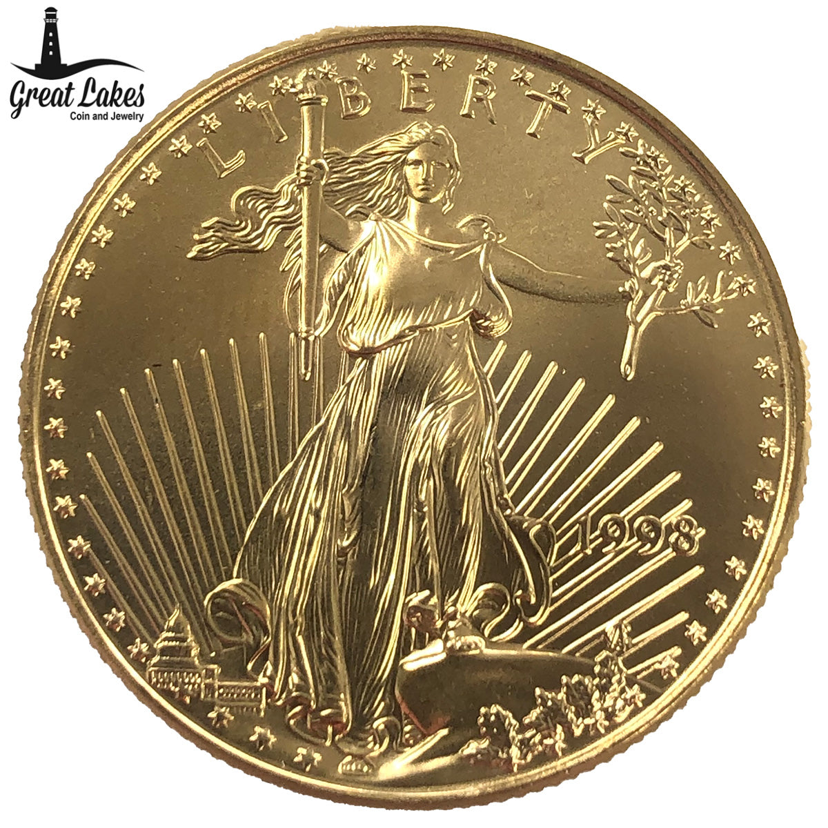 1998 1/2 oz American Gold Eagle (BU)