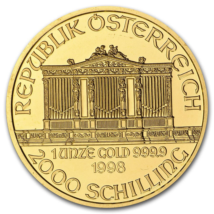 1998 Austrian 1 oz Gold Philharmonic (BU)