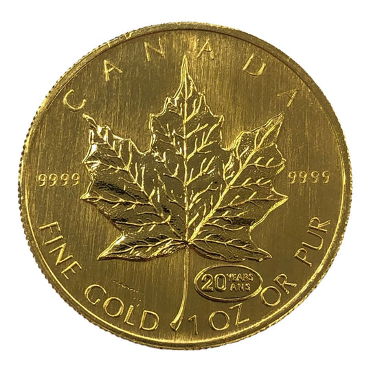 1999 Canadian 1 oz Gold Maple (20 Years ANS Privy) (Secondary)