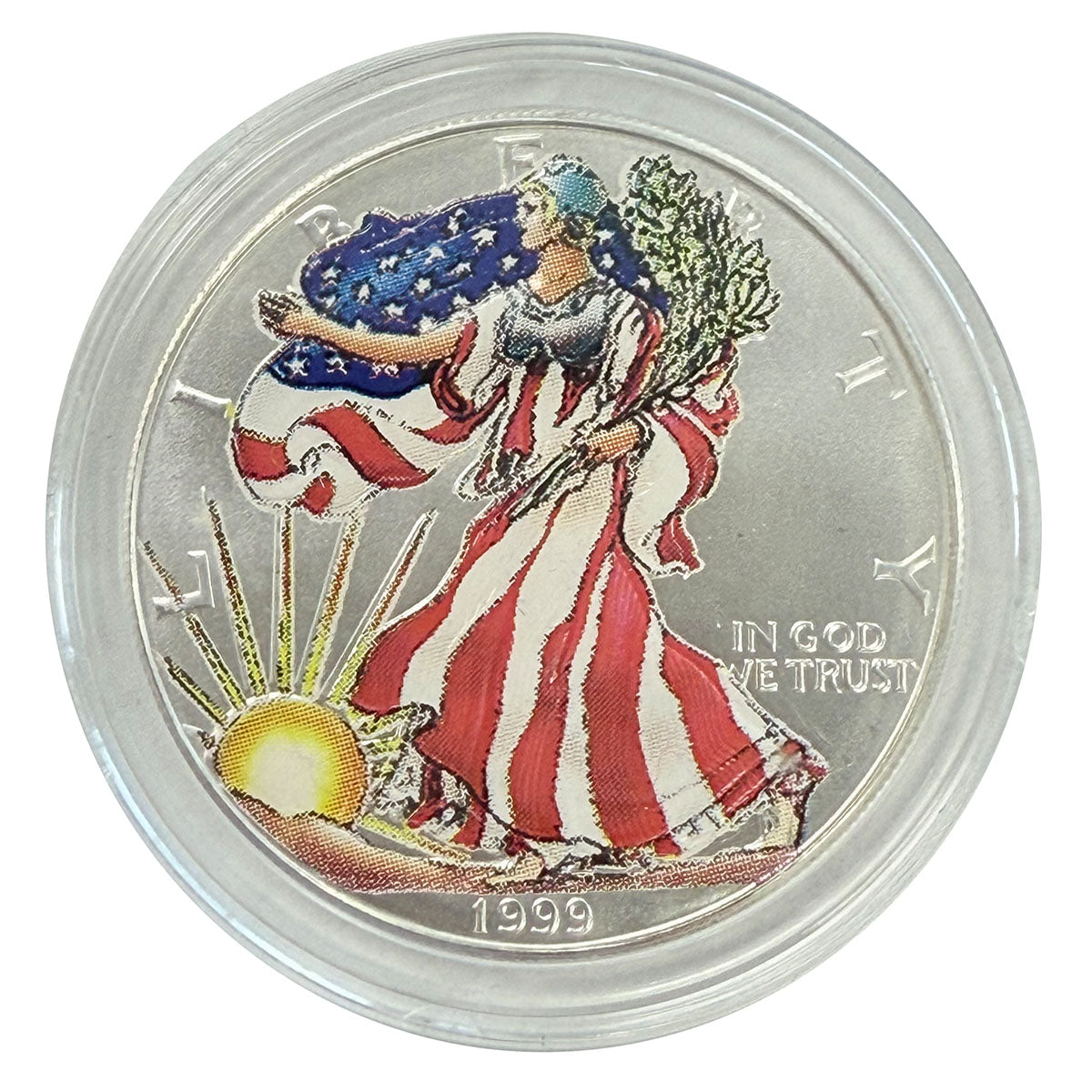 1999 1 oz Colorized American Silver Eagle