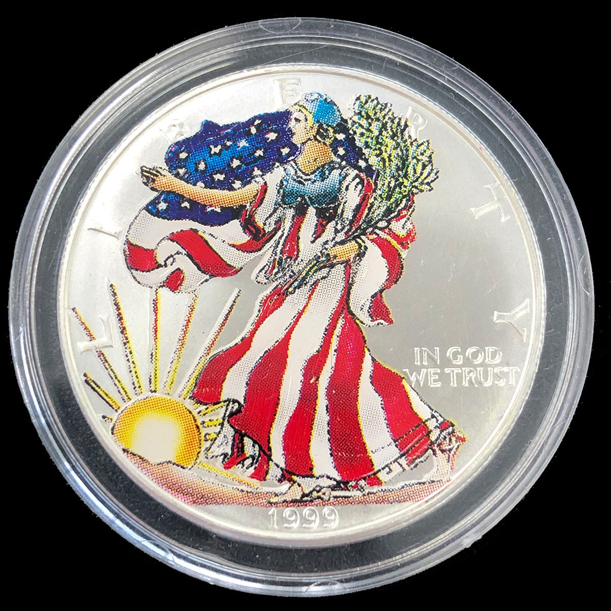 1999 1 oz Colorized American Silver Eagle