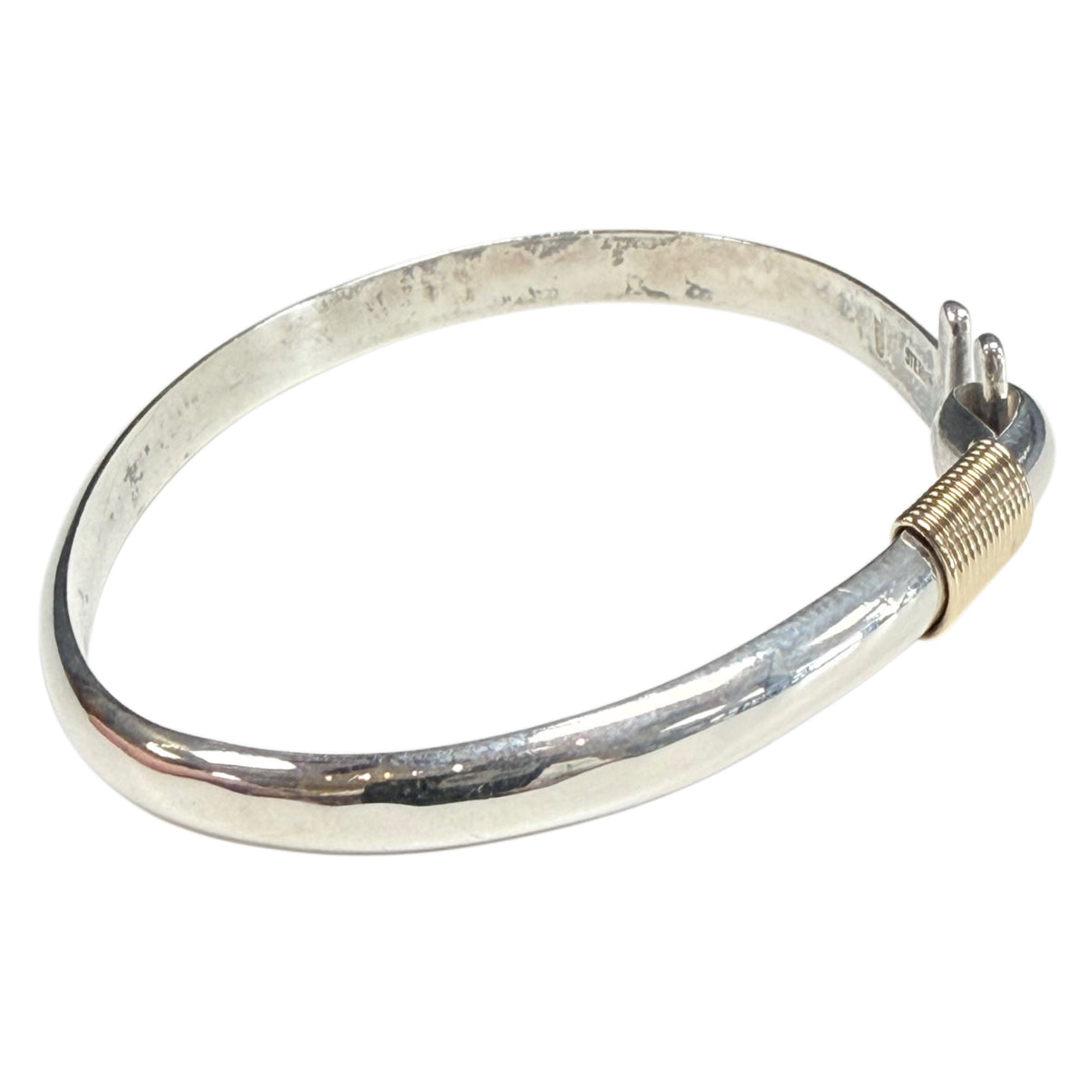 Silver Duo Tone Bangle