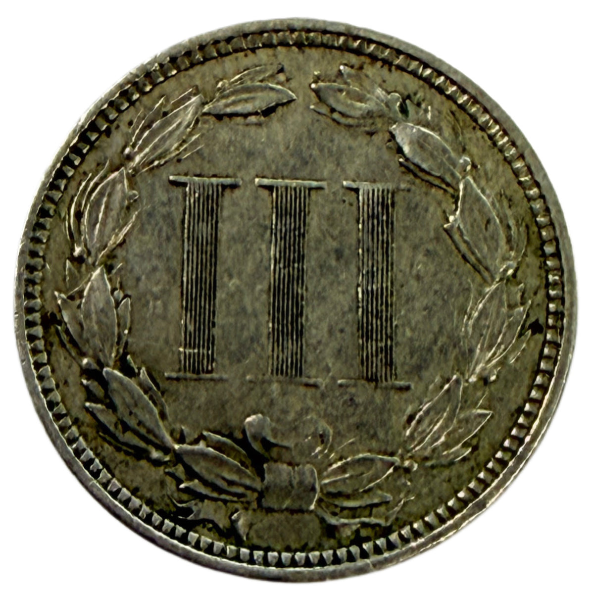 1873 Closed 3 Three Cent Nickel (VF)