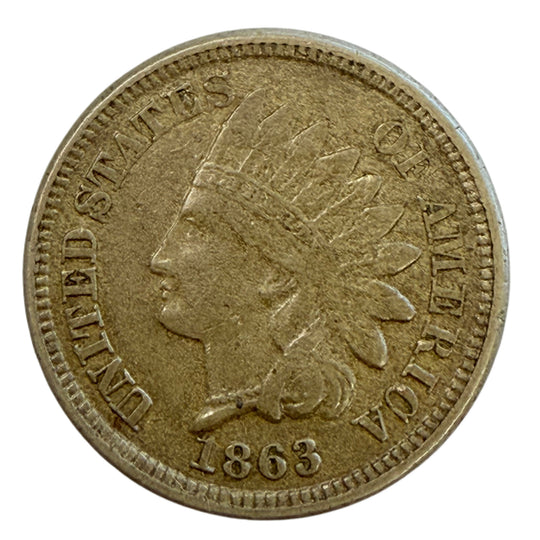 1863 Indian Head Cent (VF)