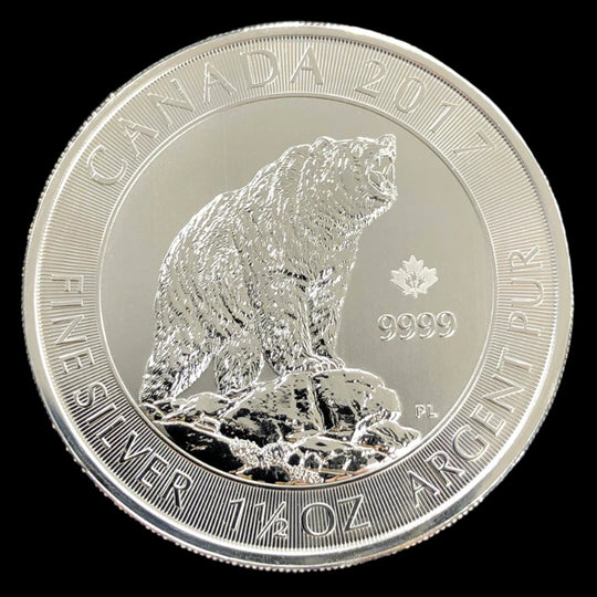 2017 Canadian 1.5 oz Silver Grizzly Bear (Secondary)