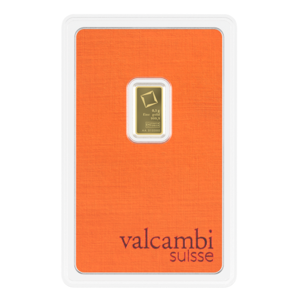 Valcambi 1/2g Gold Bar (In Assay)