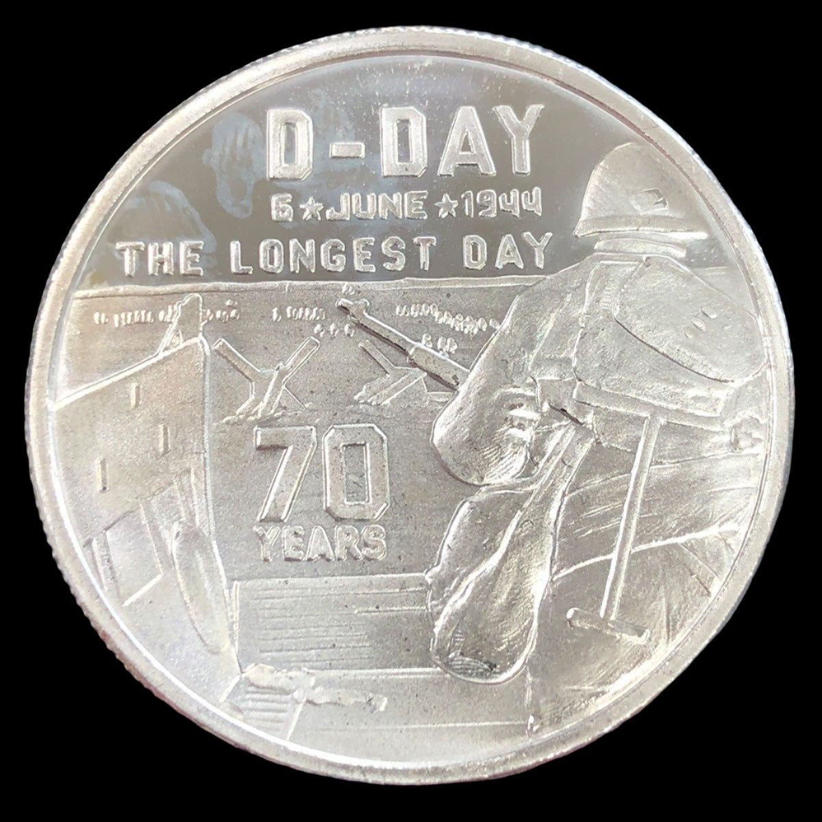 D Day Heroes 1 oz Silver Round (Secondary)