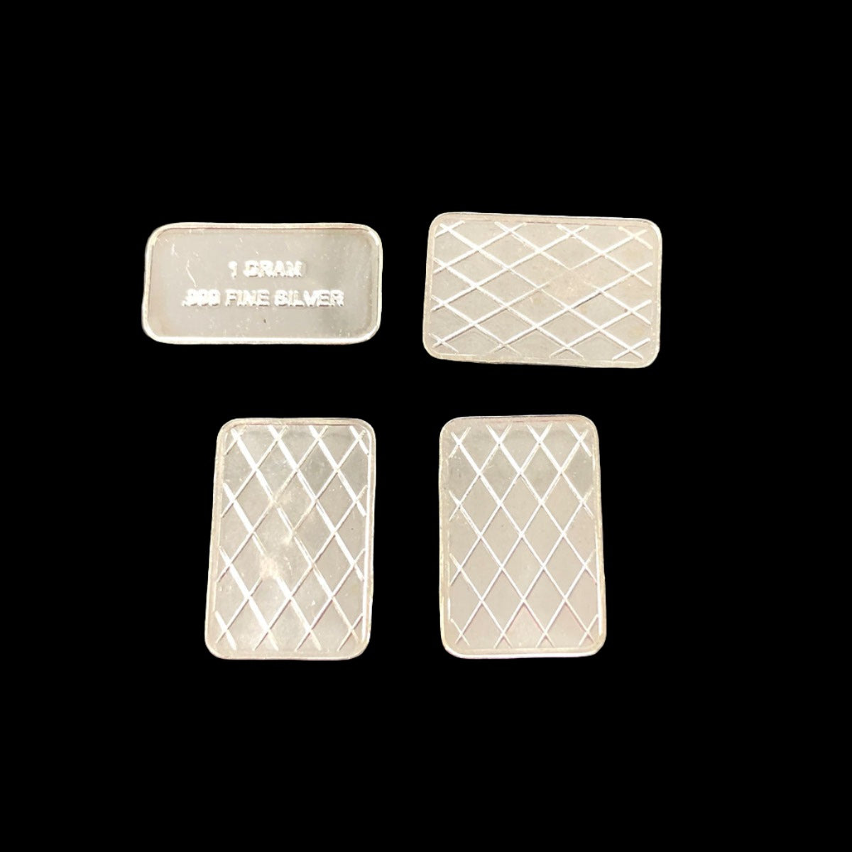 Lot of 4 1 g Silver Bars