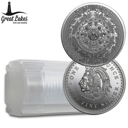 Aztec Calendar 1 oz Silver Round (Secondary Market) (Tube)