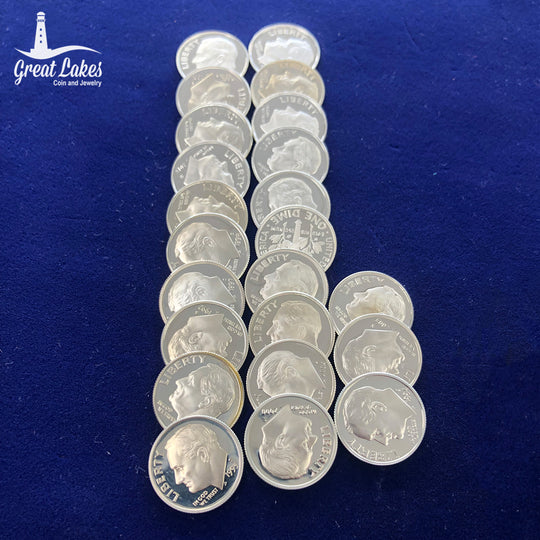 $2.30 FV Modern 90% Silver Dimes