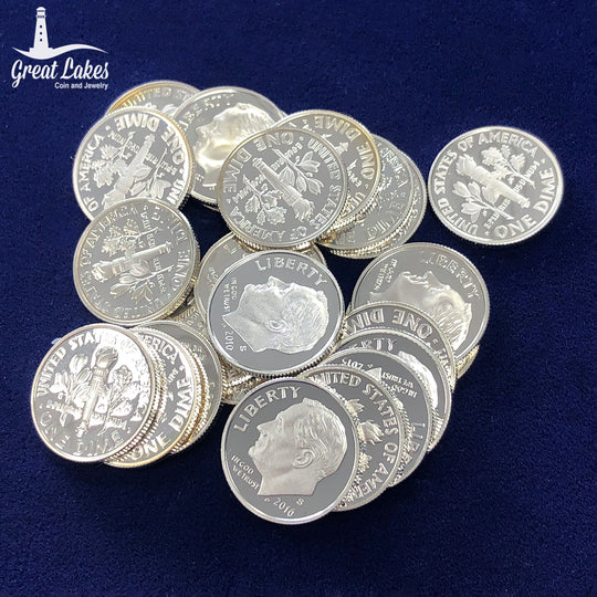 $2.40 FV Modern 90% Silver Dimes