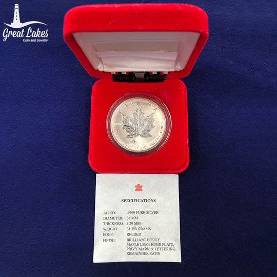 2000 $5 Canadian Silver Maple Dragon Privy