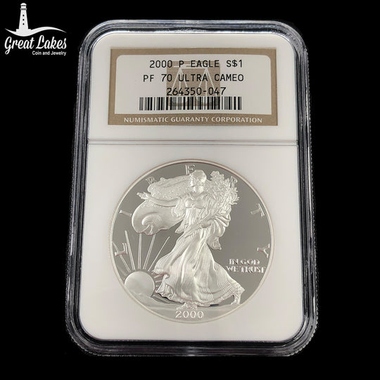 2000-P Proof 1 oz American Silver Eagle NGC PF70 Ultra Cameo