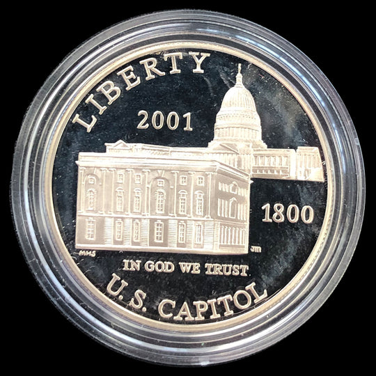 2001–P Capitol Visitors Center $1 Silver Commemorative Proof (Cap Only)