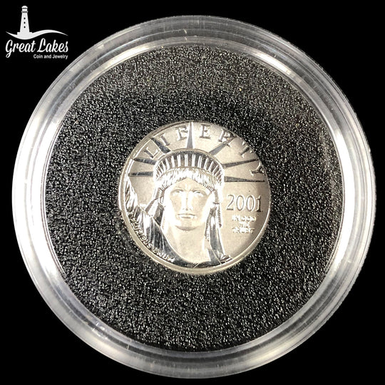 2001 1/10 American Platinum Eagle (BU)