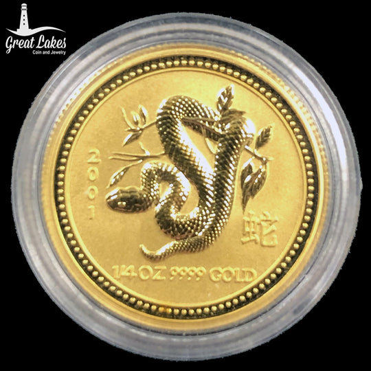 2001 Australian 1/4 oz Gold Year of the Snake