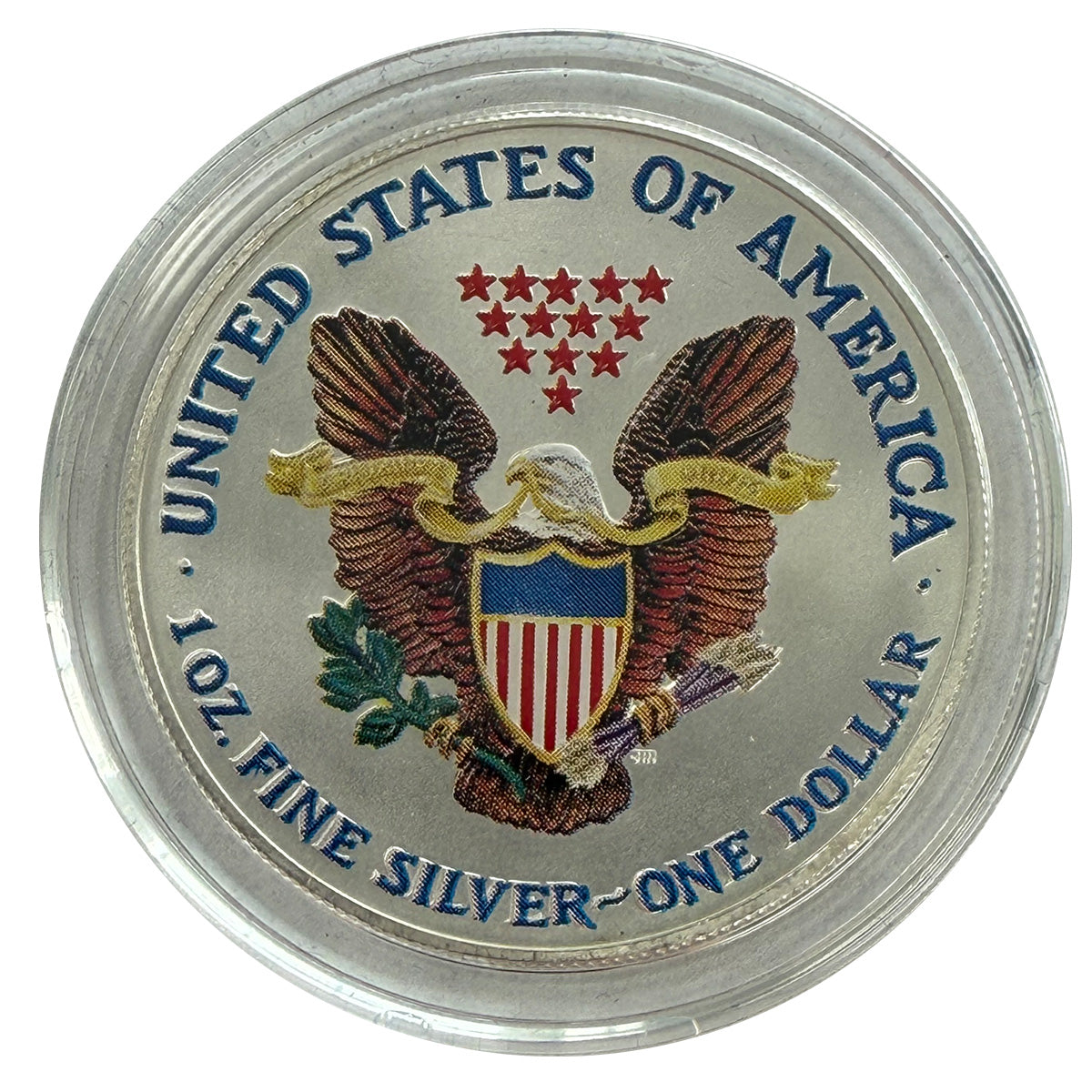 2001 1 oz Colorized American Silver Eagle