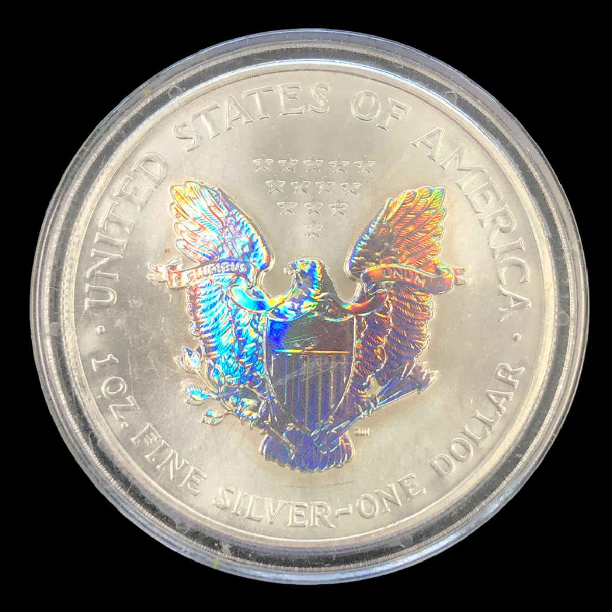 2002 1 oz American Silver Eagle Hologram (In Cap)