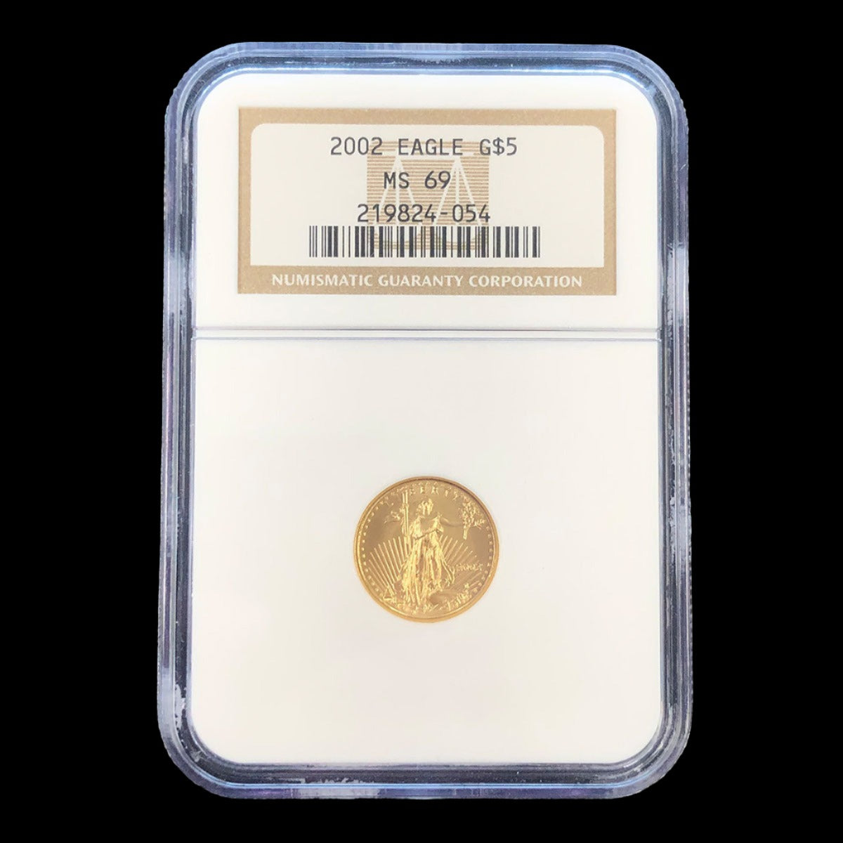 2002 $5 1/10 oz American Gold Eagle NGC MS69