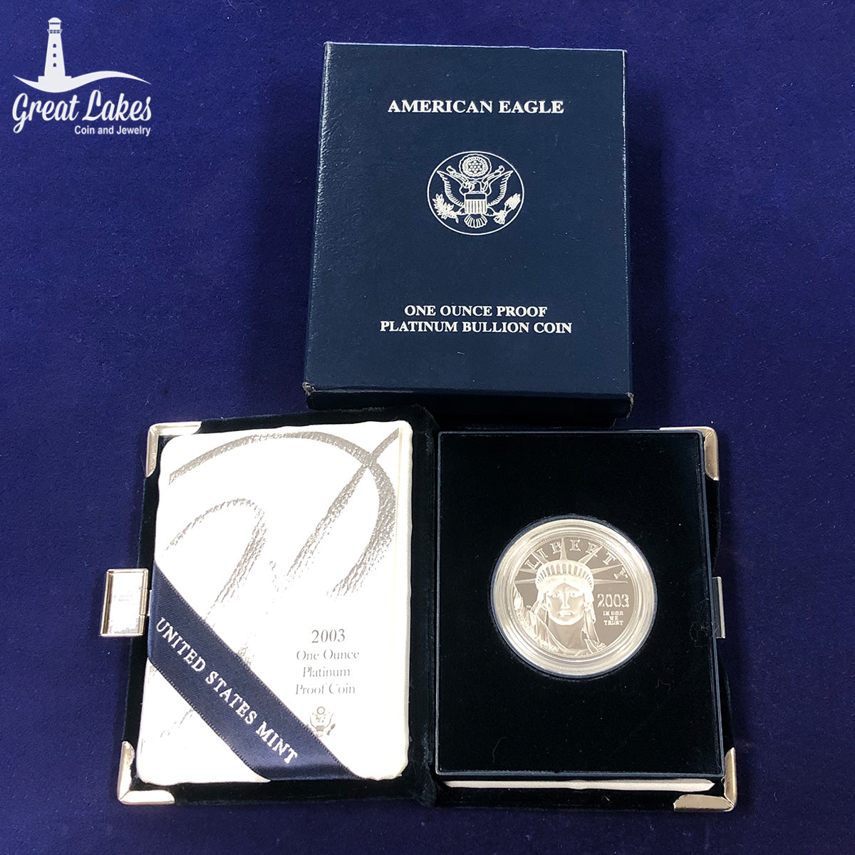2003 1 oz Proof American Platinum Eagle (With Box & CoA)