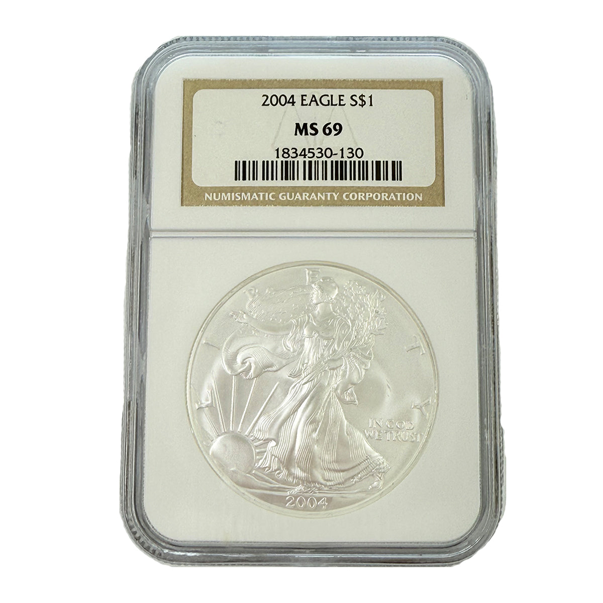 2004 1 oz American Silver Eagle NGC MS69