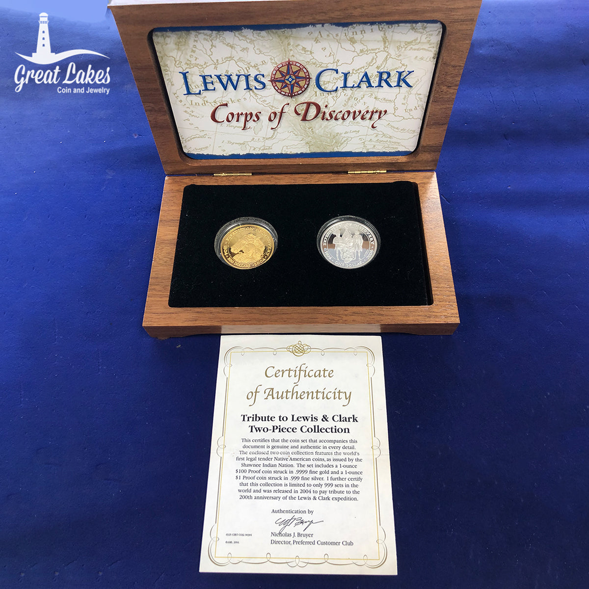 2004 Lewis and Clark Gold and Silver Tribute Set
