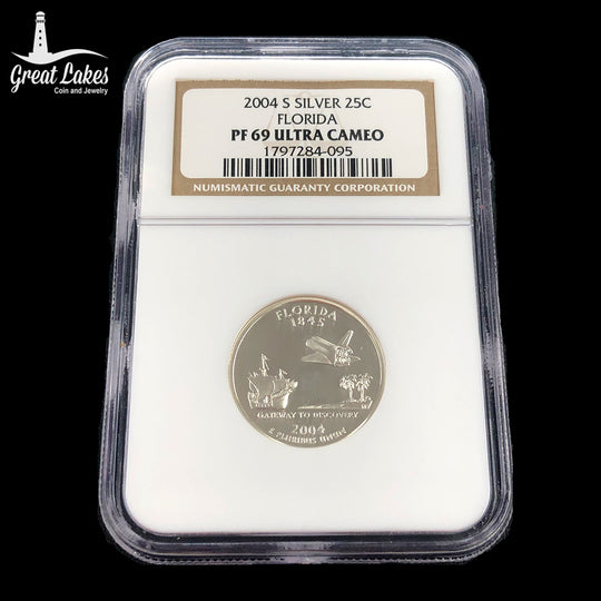 2004-S Florida State Washington Quarter NGC PF69 Ultra Cameo