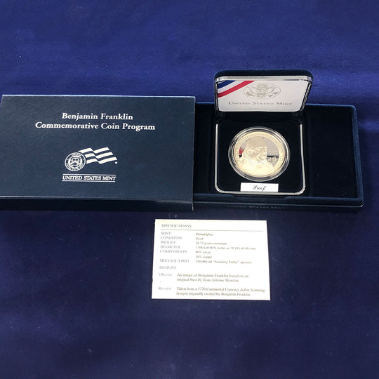 2006-P Franklin Founding Father $1 Silver Commemorative Proof (With Box & CoA)