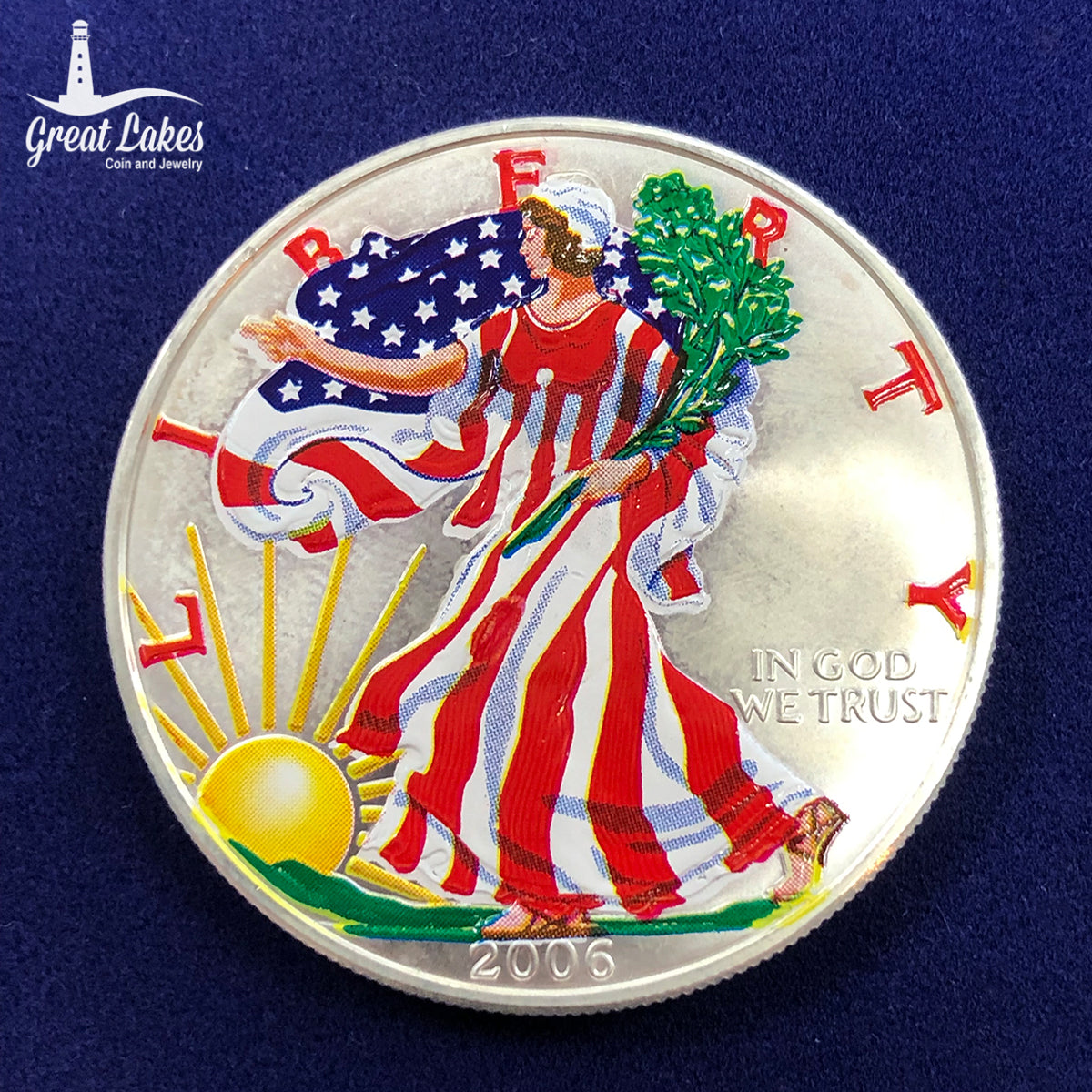 2006 1 oz Colorized American Silver Eagle