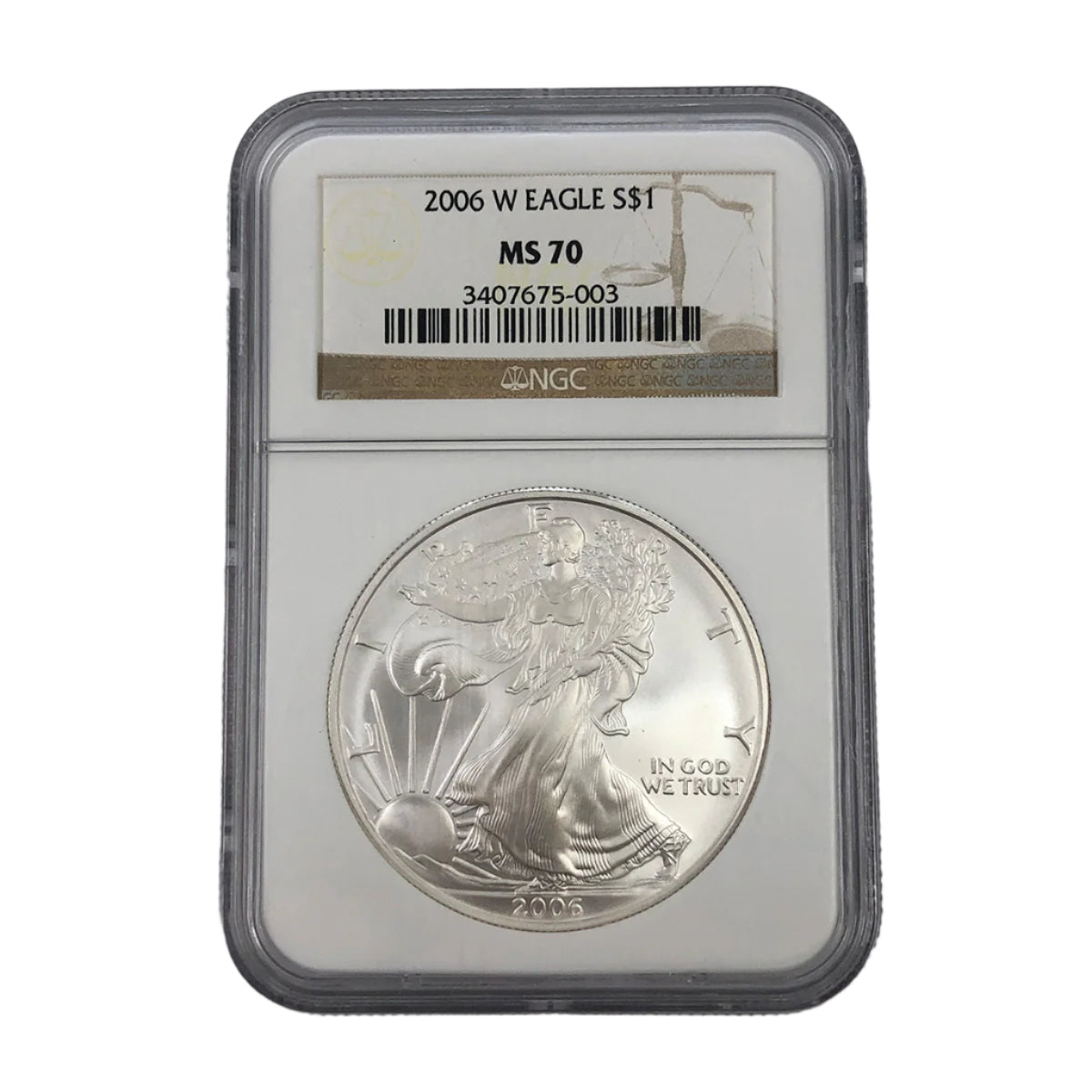 2006-W 1 oz American Silver Eagle NGC MS70