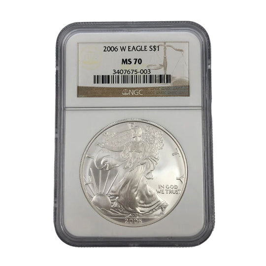2006-W 1 oz American Silver Eagle NGC MS70