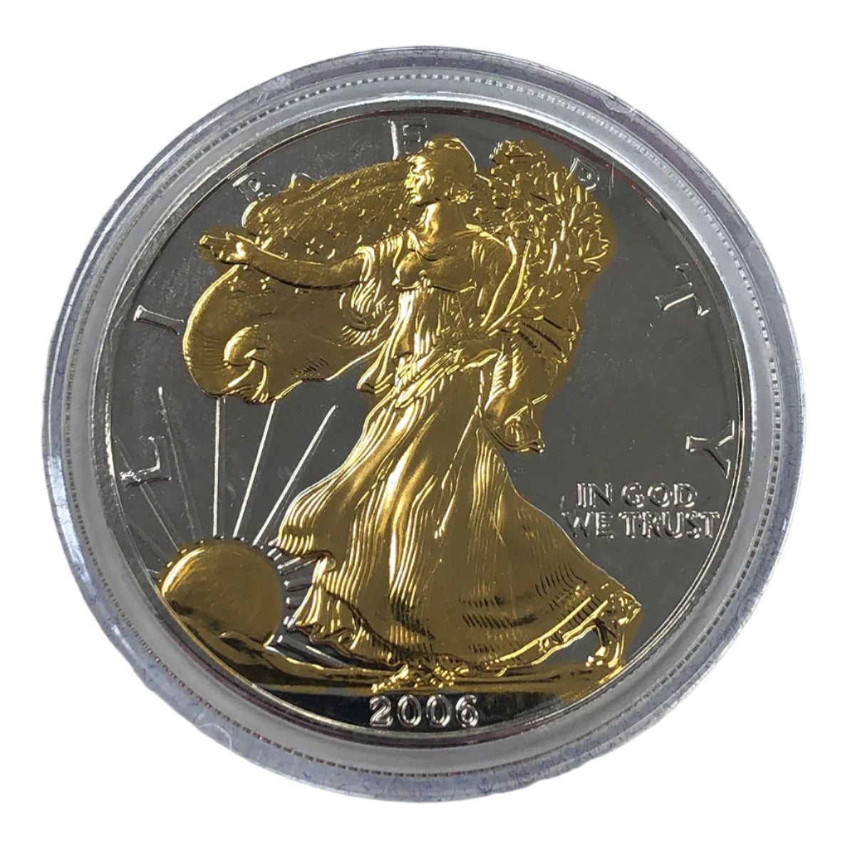 2006 1 oz American Silver Eagle Gilded