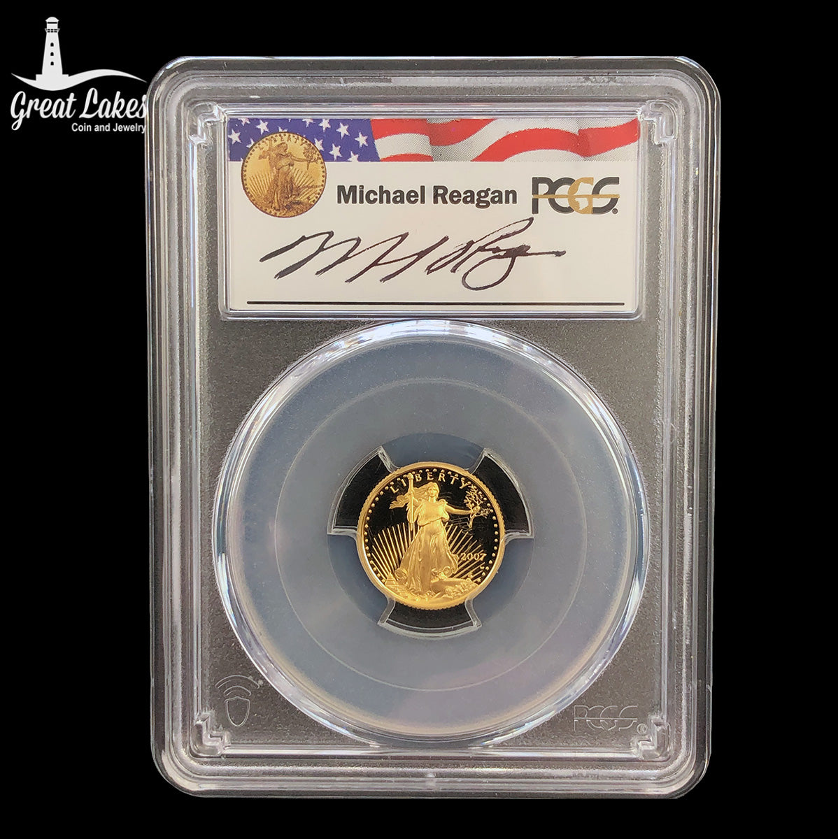 2007-W 1/10 oz American Gold Eagle PCGS PR69 DCAM (Reagan)