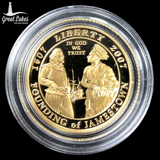 2007-W $5 Gold Commemorative Jamestown Proof (In Cap Only)